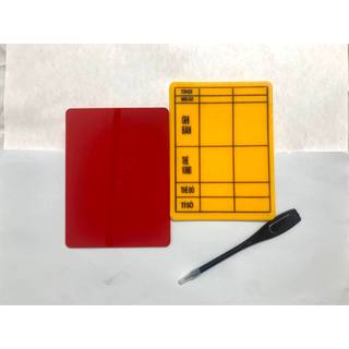 THẺ TRỌNG TÀI NHỰA MICA DÀY BỀN CHỐNG NƯỚC ( TẶNG KÈM BÚT VÀ GIẤY NOTE )