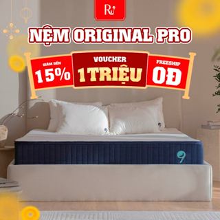  Nệm Foam Original Pro Ru9 25cm Cao Cấp | 5 Lớp Foam Nâng Đỡ 3 Vùng | 2 Độ Êm | 6 Kích Thước 