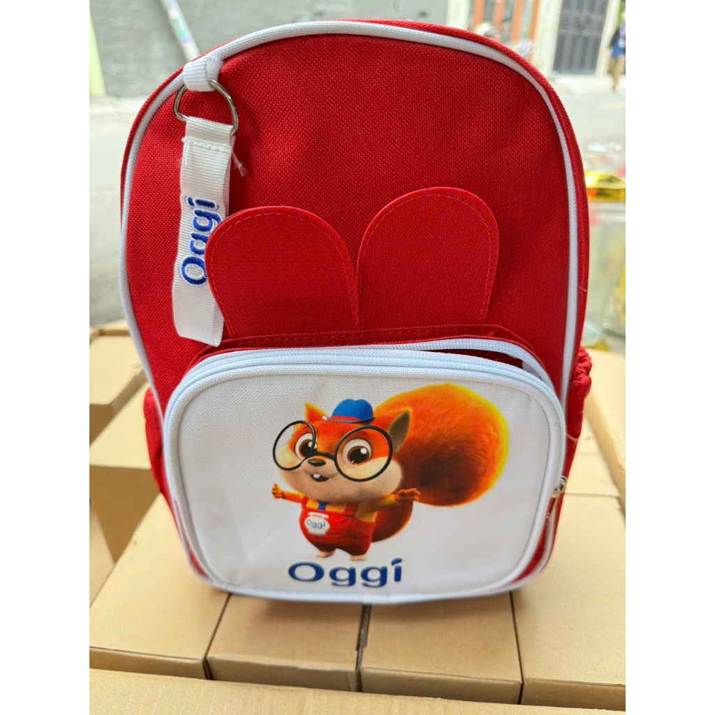 Balo Oggi màu đỏ cho bé