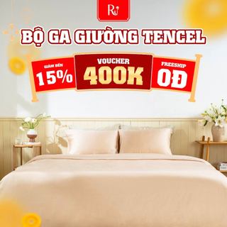   GIẢM 50%  Bộ Ga Giường Ru9 Tencel | Sợi Bạch Đàn Cao Cấp | Mềm Mịn Như Lụa - Mát Lạnh |  Màu Trơn | 1m8 | 2m | 2m2 