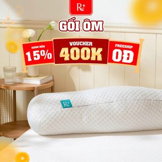  Gối Ôm Công Thái Học Ru9 Cao Cấp | Vỏ Bọc Tencel Thoáng Mát |Chống Xẹp | Thiết Kế Đặc Biệt | 20cm x 115cm 