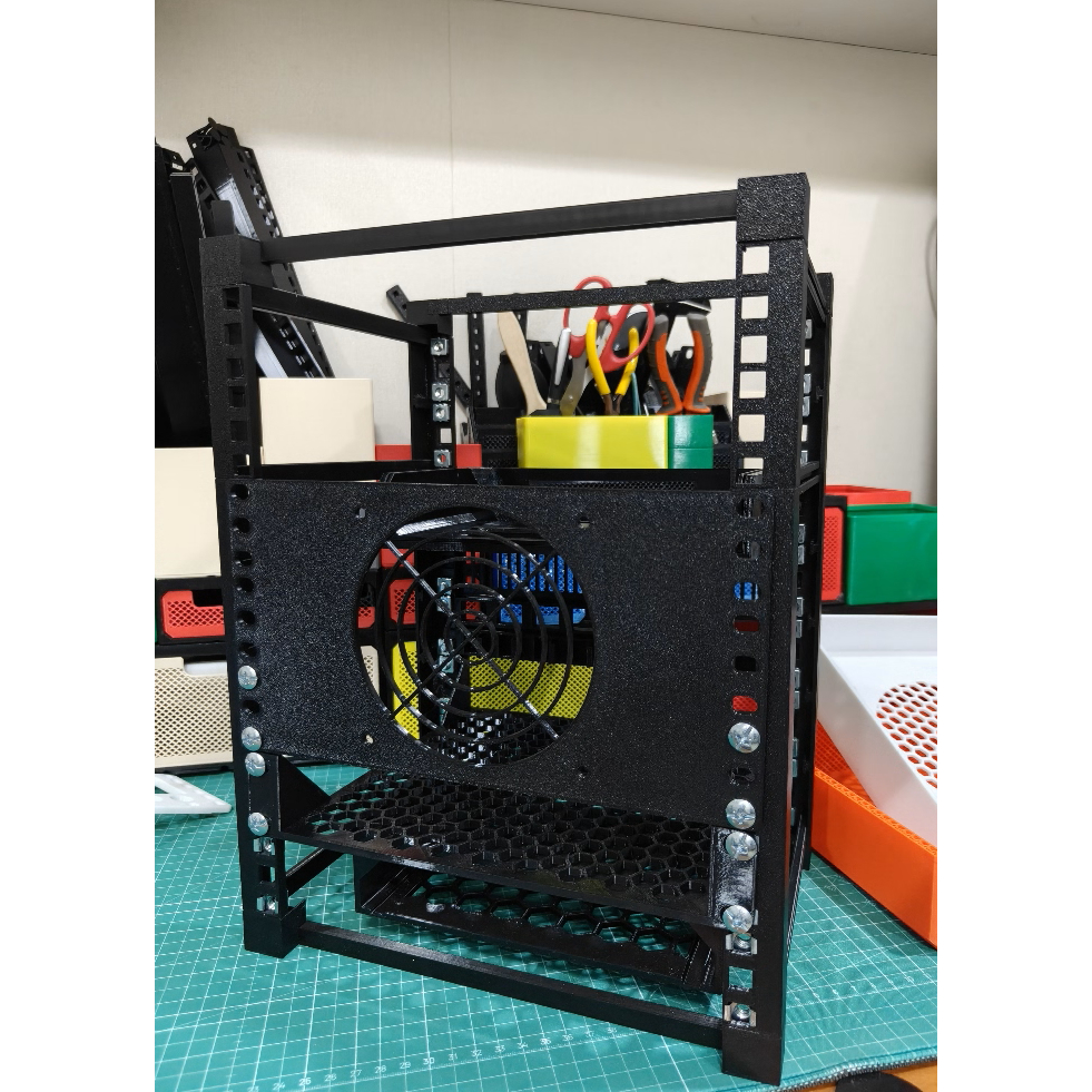 Kệ gắn Quạt 120, 140, 200 1U, 3U, 4U Rack 10 Inch