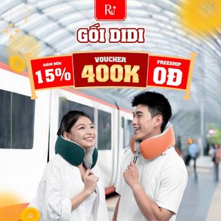  Gối Cổ Du Lịch DiDi Nhỏ Gọn Cao Cấp |Công Thái Học - Hỗ Trợ Cổ Khi Đi Đường Dài | Chất Liệu Foam Hoạt Tính | 3 Màu Sắc 