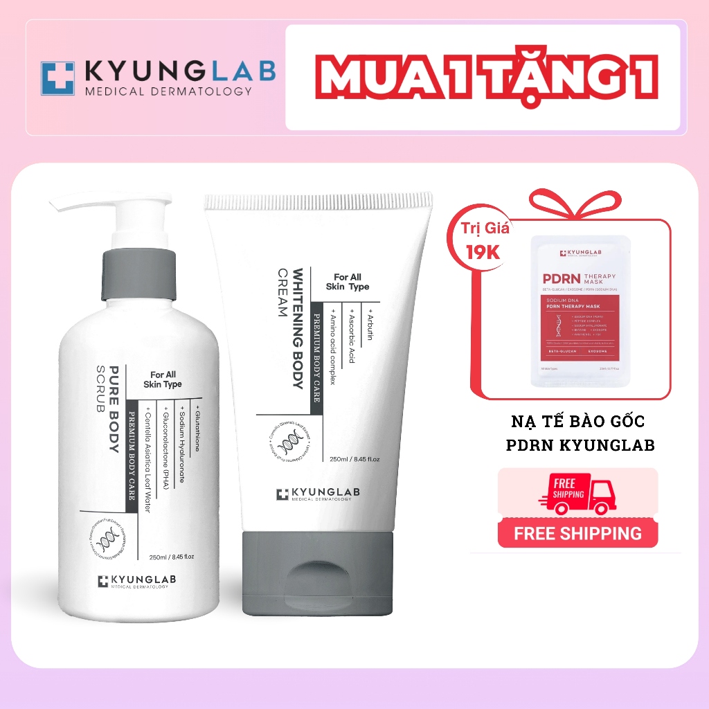 Kem Dưỡng Body Kyunglab,Kem nâng tone body KyungLab Whitening Cream ,nâng tone tự nhiên trắng hồng