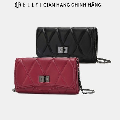 Clutch nữ ELLY EC68 ví cầm tay da thật cao cấp đeo chéo đeo vai dự tiệc sang trọng