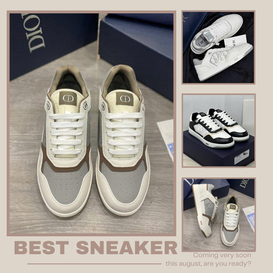 Giày Thể Thao Màu Xám Đen Di.or B27, Giày Sneaker Nam Nữ Basics Dễ Phối Đồ Form Chuẩn Full Box Bill