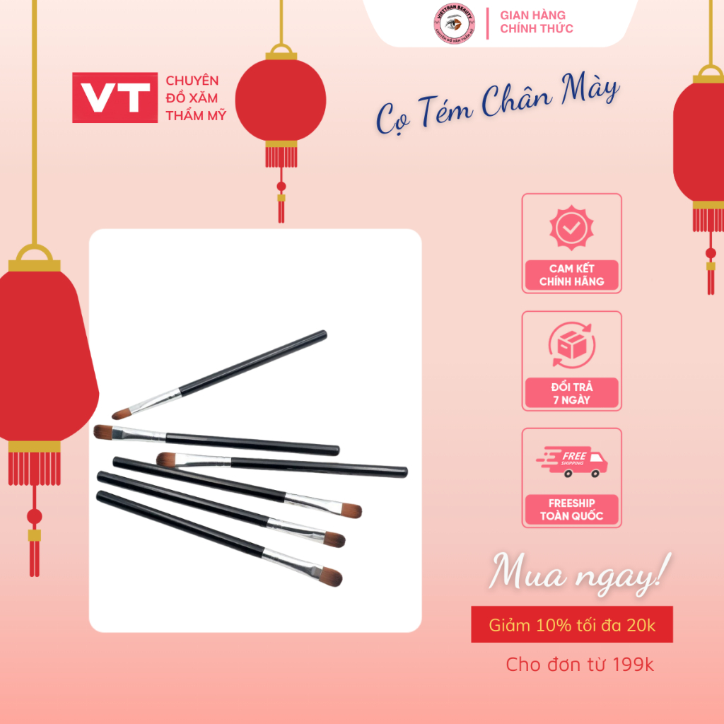Cọ Tém Chân Mày ,Cọ Trang Điểm