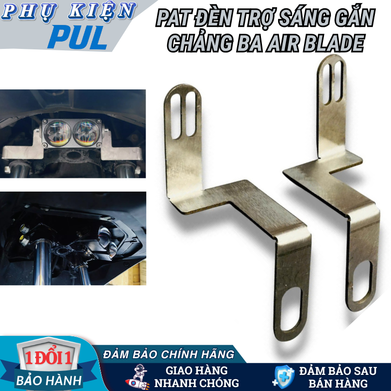 Pat Chảng Ba Gắn AB, Gắn đèn tợ sáng EX3, Ex2, M10 ultra v1, M10 ultra V2, Inox 304 Dày Dặn