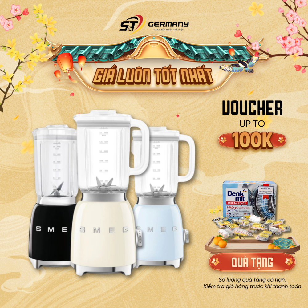 Máy xay sinh tố SMEG BLF03  phong cách 50's Retro GermanySnT HCM