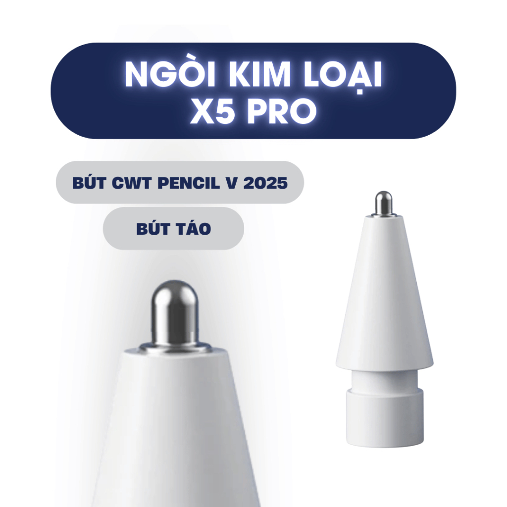 Ngòi kim loại X5 PRO CHILL WITH TATTY siêu bền dùng cho CWT PENCIL V VÀ BÚT NHÀ TÁO