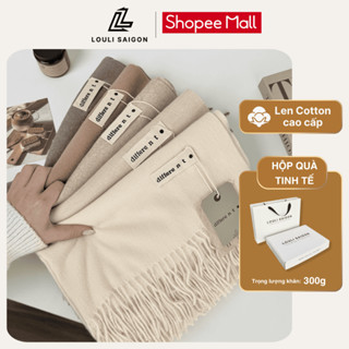 Khăn quàng cổ Different LOULI SAIGON, màu trơn, len choàng dệt kim dành cho nam nữ K05