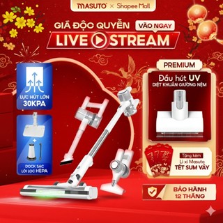   MUA TRONG LIVE 2829K  Máy Hút Bụi Cầm Tay Không Dây Masuto Gia Đình Lực Hút 30kPa 2 Lõi Lọc Máy Hút Bụi Giường Nệm Đệm 