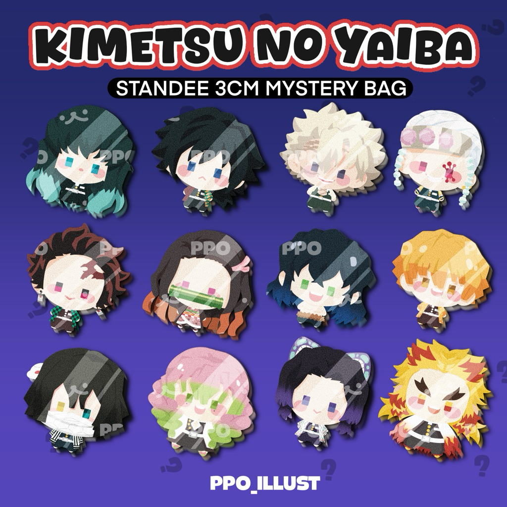 PPO | [GACHA] Standee Mô Hình Kimetsu no Yaiba 3cm