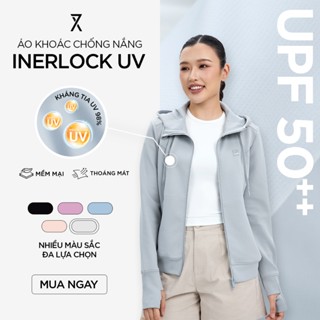   UV MỚI VỀ  Áo Khoác Chống Nắng Nữ Couple TX Interlock Anti UV Vải Thun Form Regular WOK 2073 