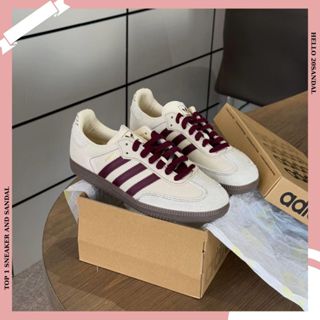 Giày Sneaker Samba,Giày Thể Thao Samba Đỏ Mận Phong Cách Thời Trang Nam Nữ Full Box