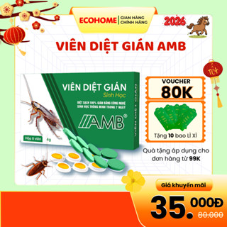  Viên diệt gián sinh học AMB diệt gián tận gốc khử mùi không tái lại từ 5-7 ngày 