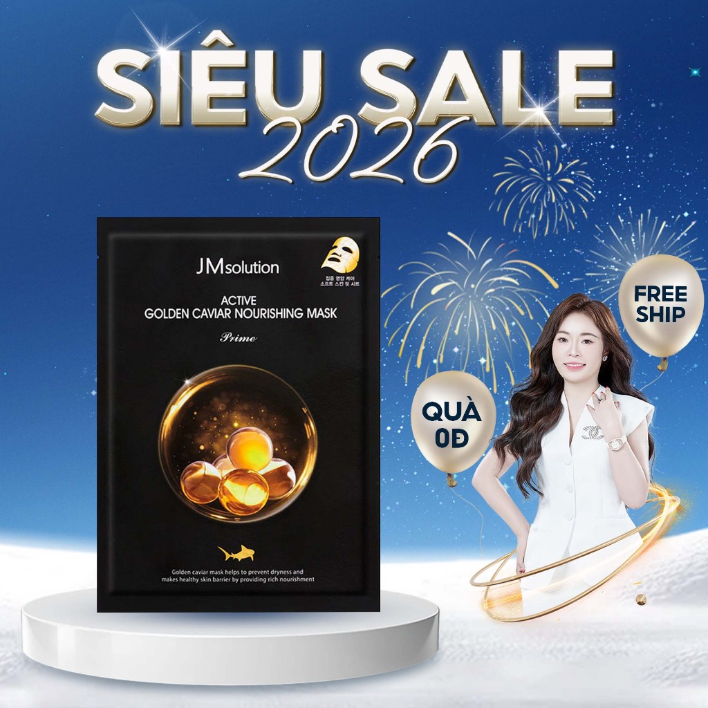 Mặt nạ trứng cá tầm JM set 10M