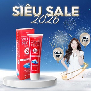  Kem đánh răng White Now  Màu đỏ  Hàn Quốc 