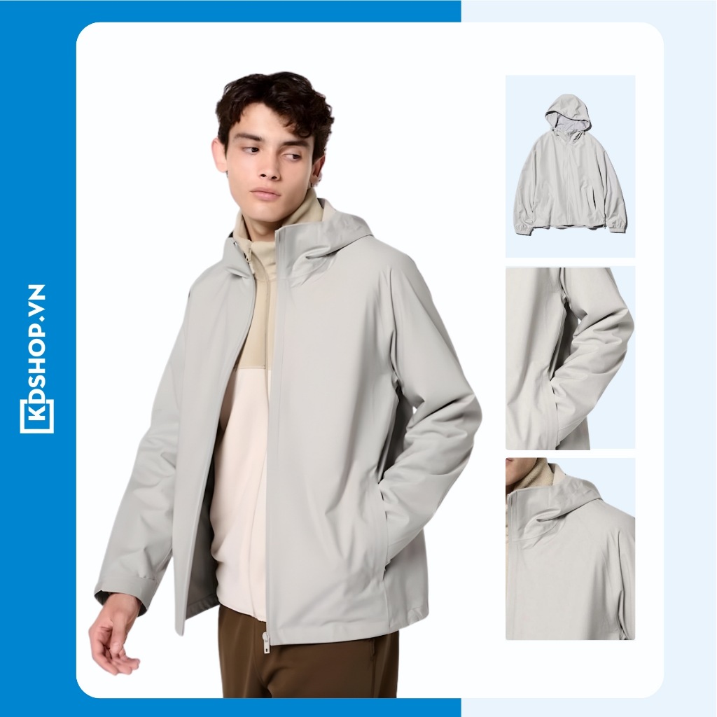 Áo Khoác Parka UNI Xách Tay Nhật Bản - Công Nghệ BlockTech, Chống Gió Chống Nước Cao Cấp