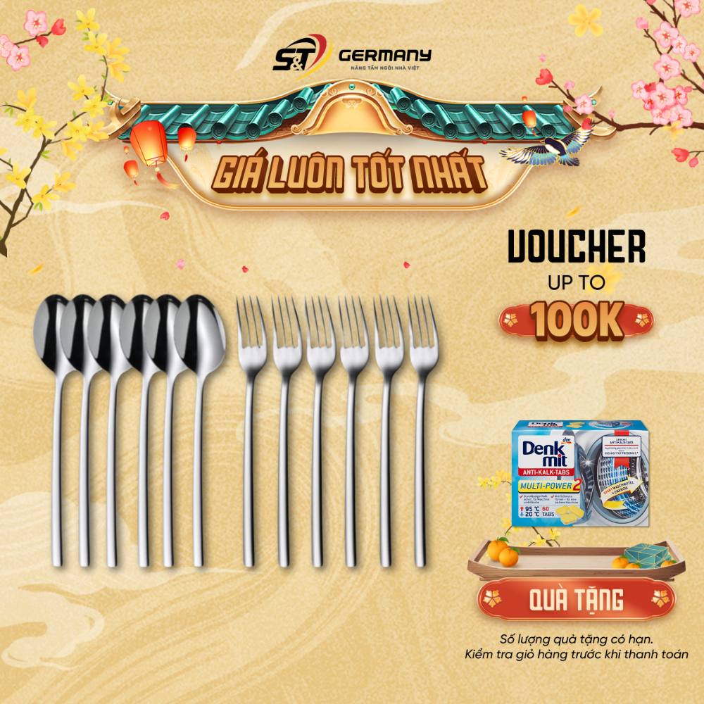 HCM Bộ thìa dĩa WMF miami cutlery 12 món cao cấp GermanySnT 110070