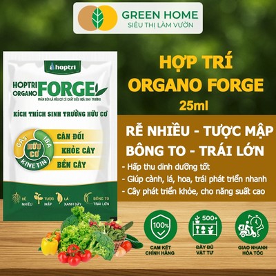 Phân Bón Lá Hợp Trí Organo Forge GreenHome, Gói 25ml, Kích Thích Sinh Trưởng Toàn Diện, Kích Rễ