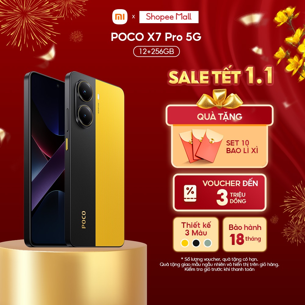   Livestream  Điện thoại POCO X7 Pro 5G  8+256GB | 12+256GB  | Màn 6.67" 120Hz AMOLED | D8400-Ultra 