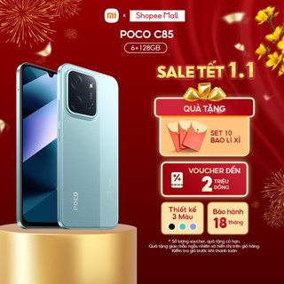   Livestream  Điện thoại POCO C85  6+128GB  | Màn 6.9" 120Hz | Camera kép AI 50MP | Chip Helio G81-Ultra | Pin 6000mAh 