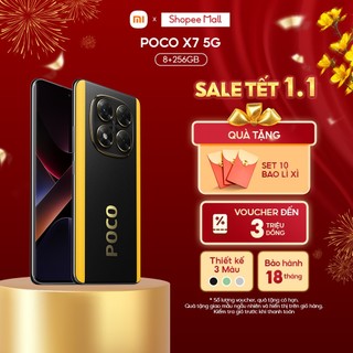  Điện thoại POCO X7 5G  8+256GB  | Màn hình 120Hz AMOLED Viền cong | D7300-Ultra | Camera 50MP 
