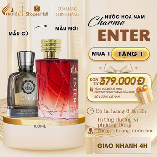  Nước Hoa Nam CHARME ENTER 2024 NEW 100ml Nam Tính Mạnh Mẽ Hương Cam Chanh Tươi Mát 