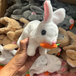 Chó bông biết đi, biết vẫy đuôi kêu bibi, tặng kèm pin, thỏ bông gặp cà rốt, gà bông cót đi