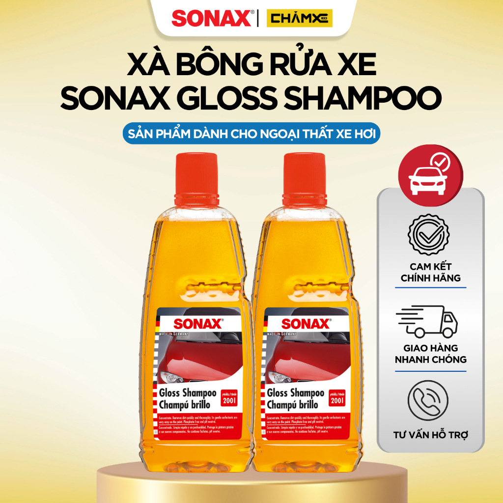 Xà bông rửa xe - Sonax Gloss Shampoo