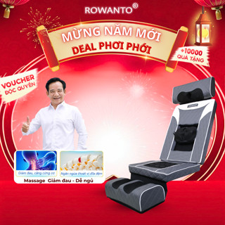  Đệm Massage Toàn Thân Rowanto M25 Có Bi Xoay Lưng Cao Cấp Nệm Thảm Massage Chân Lưng Và Cột Sống Thế Hệ Mới 