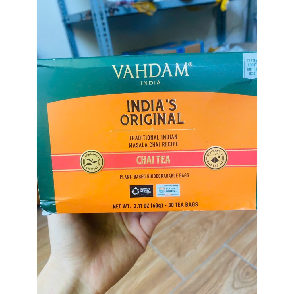 trà Chai nguyên bản 30 gói Trà túi lọc VAHDAM India's Original Masala Chai Tea