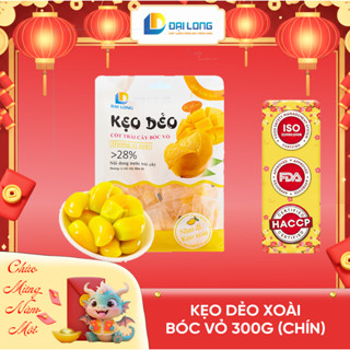   TÚI 300G  Kẹo xoài bóc vỏ ĐẠI LONG hợp tiệc KẸO TẾT liên hoan ăn vặt thơm ngon kẹo dẻo trái cây bóc vỏ 