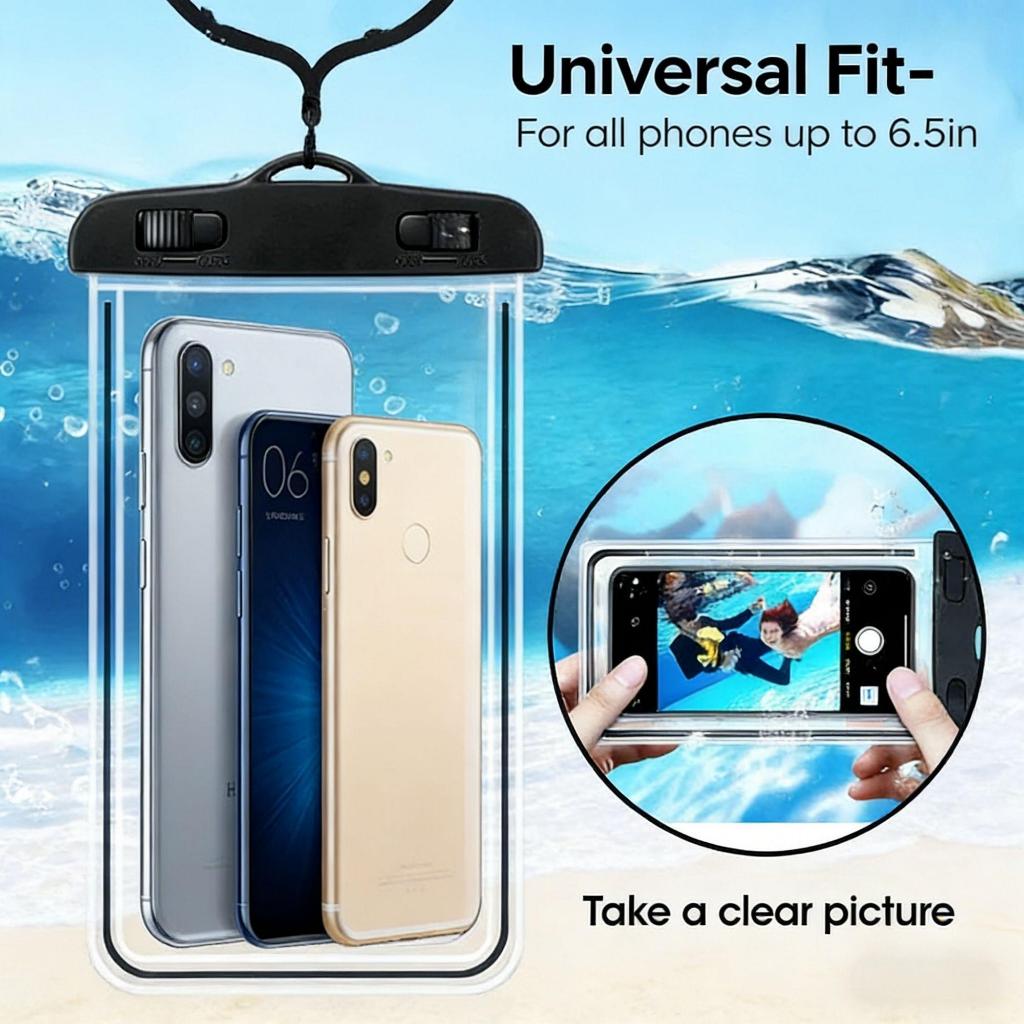 Túi Điện Thoại Chống Nước Trong Suốt MPJow - Túi K kín Bơi Lặn Đa Năng Cho Mọi Loại Điện Thoại