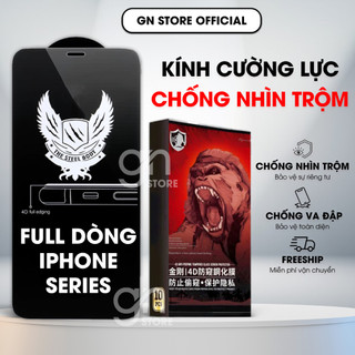  Kính cường lực chống trộm cho iPhone 17 Promax 16 15 14 13 12 11 Pro Plus Mini Xs Xr bảo mật full màn - GN STORE  CNT  