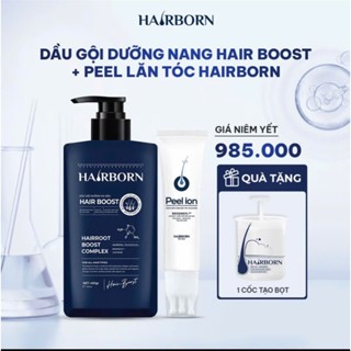  Combo 3 Tuýp Peel Lăn Mọc Tóc Chính Hãng Hairborn Tuýp 60ml giúp chắc khỏe giảm gãy rụng 