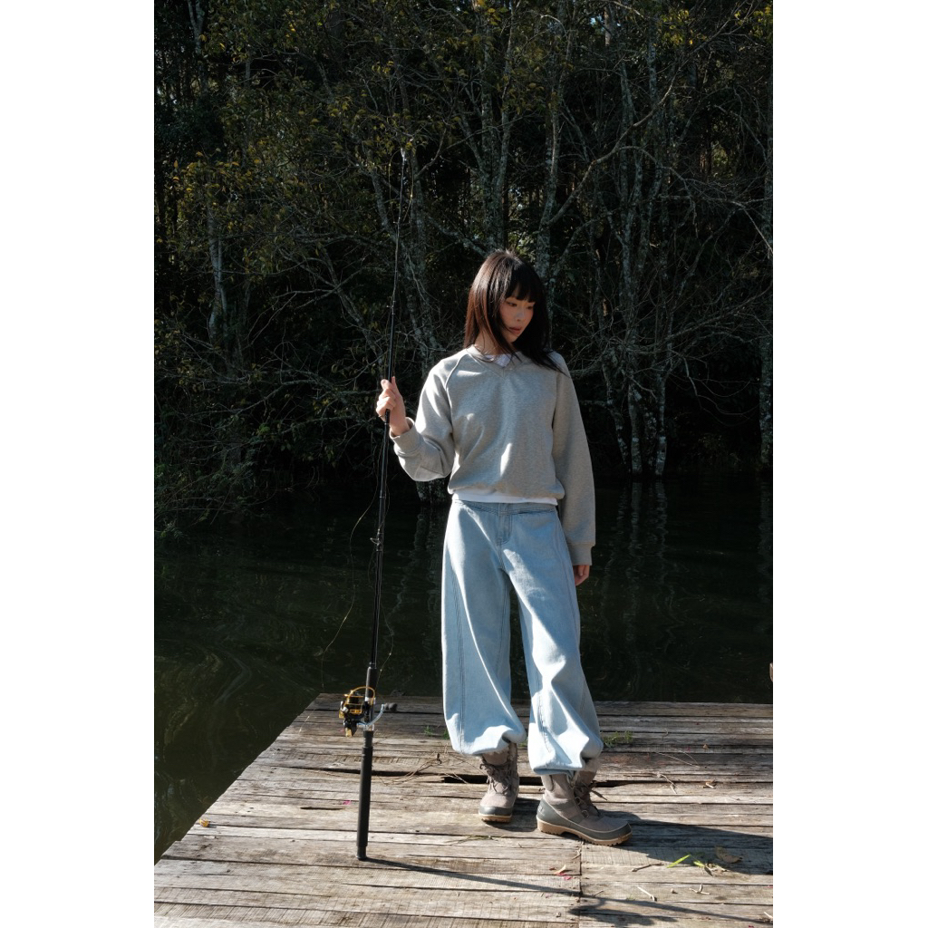 Quần jean nữ ống rộng Rã Ống - Aufra studio