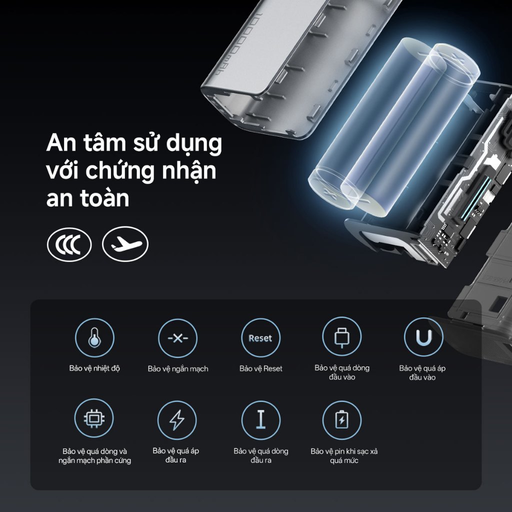 【Được chứng nhận CCC】CUKTECH Pin Dự Phòng Mini 10000mAh Sạc Nhanh 30W – Hỗ Trợ iP16/15/14 | BigBuy360 - bigbuy360.vn