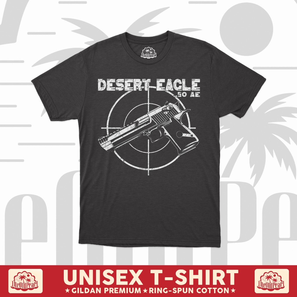 Áo thun Desert Eagle TheOldPearl - Gildan Premium Cotton - Phong cách Vintage Retro Unisex Nam Nữ