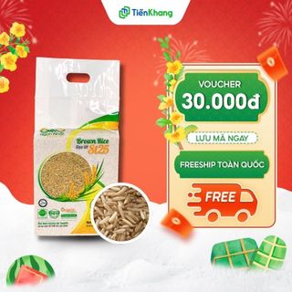  Gạo lứt ST25 hữu cơ - Túi 2kg - Gạo lứt trắng mềm dẻo xuất khẩu - Ăn lành mạnh healthy ăn thực dưỡng Tiến Khang 