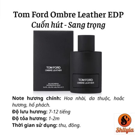 Nước hoa Nam unisex TOM ombre leather
