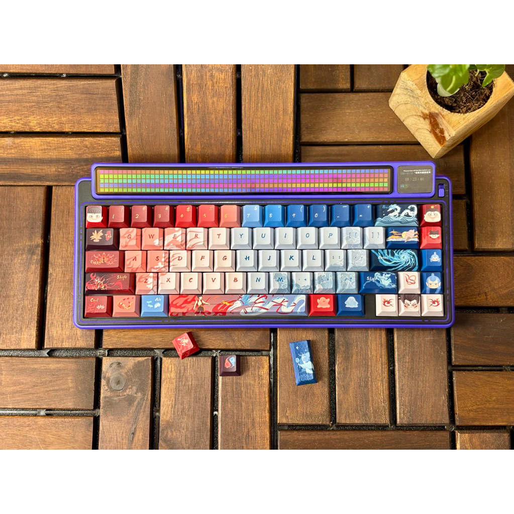 Bàn phím cơ LEOBOG AMG65 3 Chế độ kết nối / Màn hình ma trận điểm thông minh 315 LED /Led Rgb Đã Mod