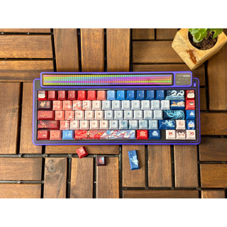  Bàn phím cơ LEOBOG AMG65 3 Chế độ kết nối   Màn hình ma trận điểm thông minh 315 LED  Led Rgb Đã Mod 