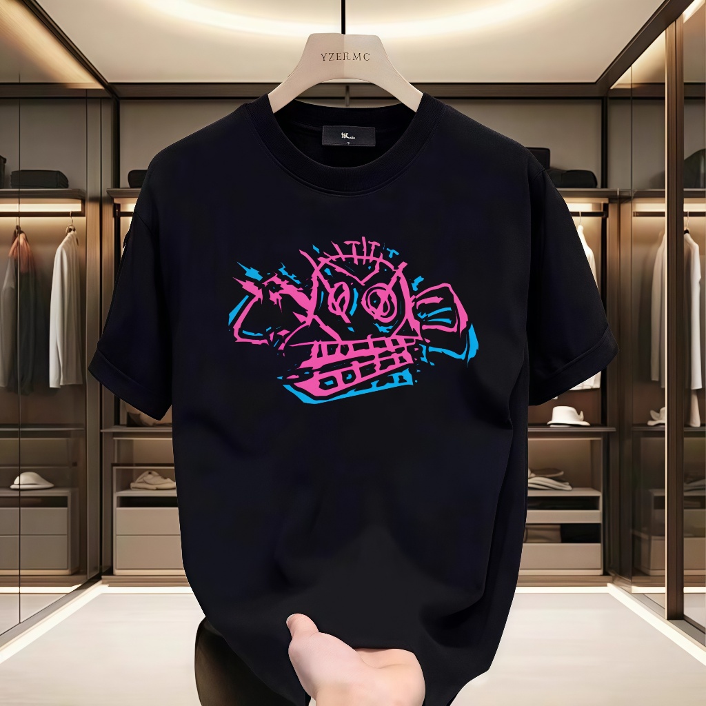 Jinx Arcane Monkey T Shirt Anime Cosplay Tees Phụ nữ Nam Unisex Grunge Thẩm mỹ Tay tay ngắn In Mùa h