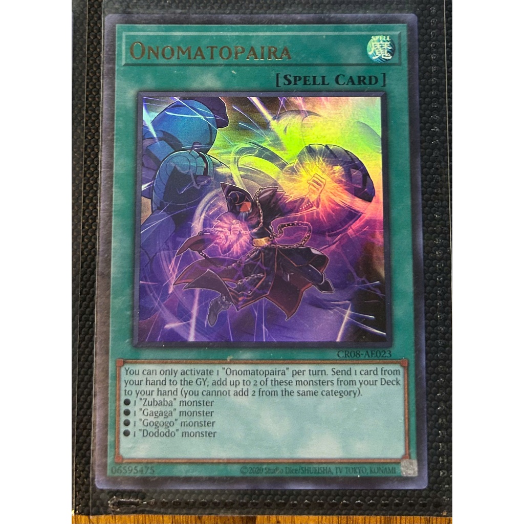 Thẻ bài Yugioh - CR08-AE023 Onomatopaira (UR)