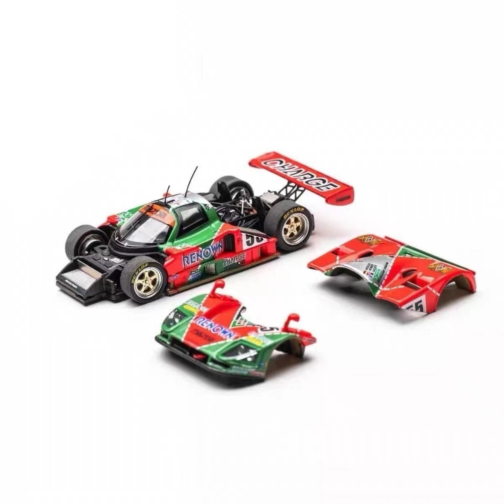Mô hình xe đua Mazda 787B Renown winner #55 24 Heures Du mans 1991 tỉ lệ 1:64 Motorhelix M60101