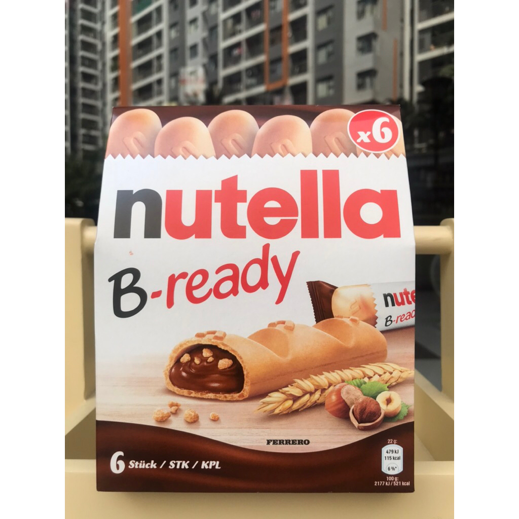 Bánh Mì Nutella B-Ready nhân hạt phỉ 132g Nhập Khẩu Đức