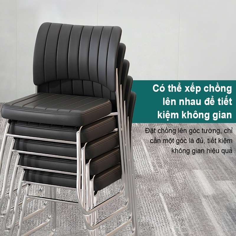 IB Ghế chân quỳ văn phòng Ghế có tựa lưng hội nghị Khung gia cố Chống thấm Đệm ngồi bọc da PU | BigBuy360 - bigbuy360.vn