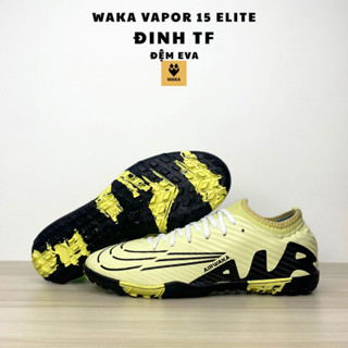  Giày đá bóng cổ cao WAKA VAPORR 13_Giày bóng đá VAPORR 15 đế cao su đệm Eva  khâu full đế  